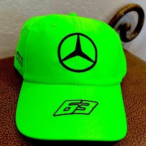 New Mercedes Benz Rare AMG Petronas F1 Special Edition Acid Green Racing Cap #63